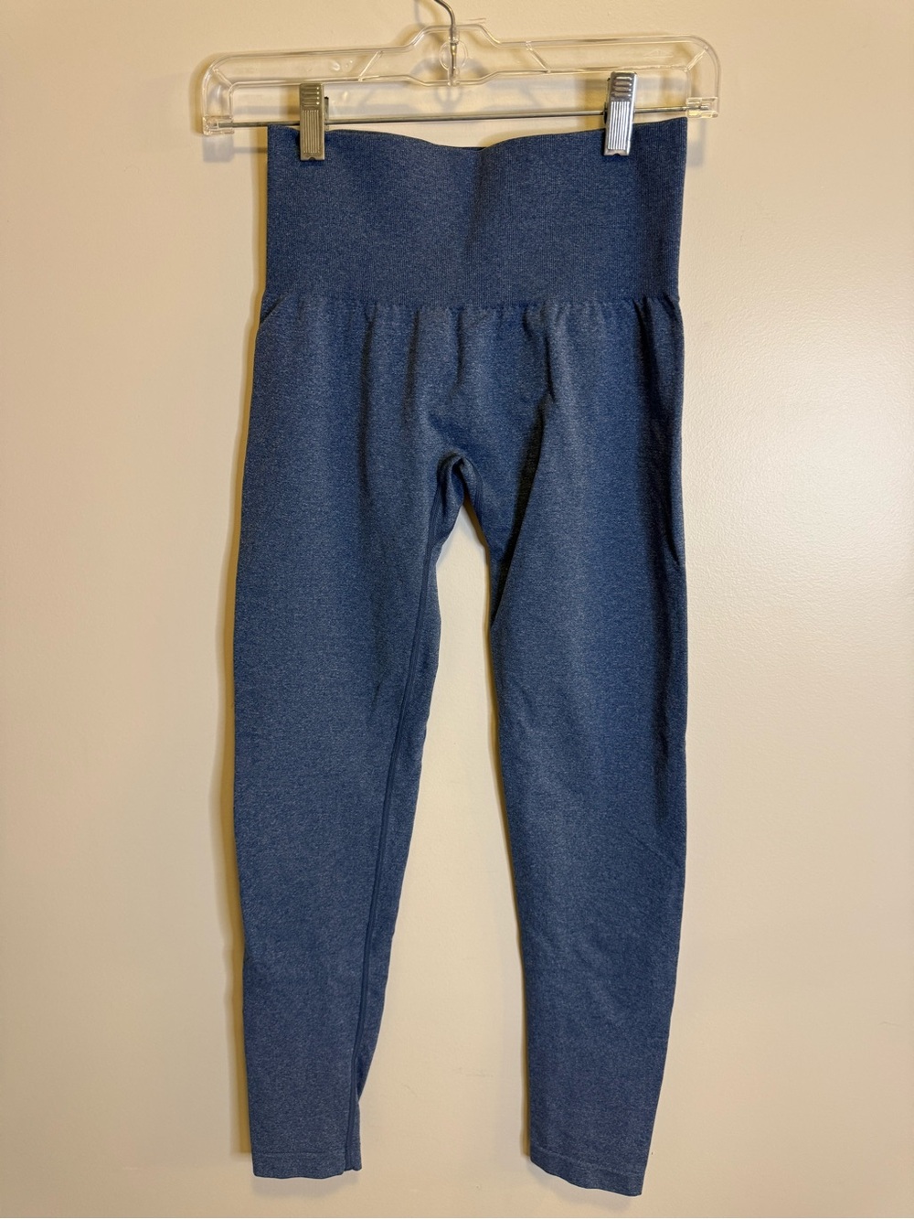 High-Waist Blue Leggings